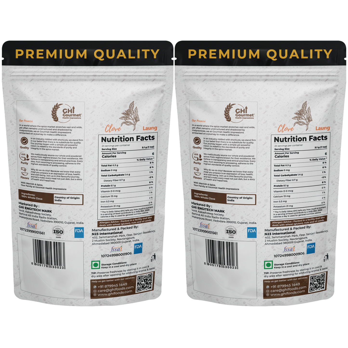 Superior Grade Whole Clove 50g (Pack of 1) and 100g (Pack of 2)