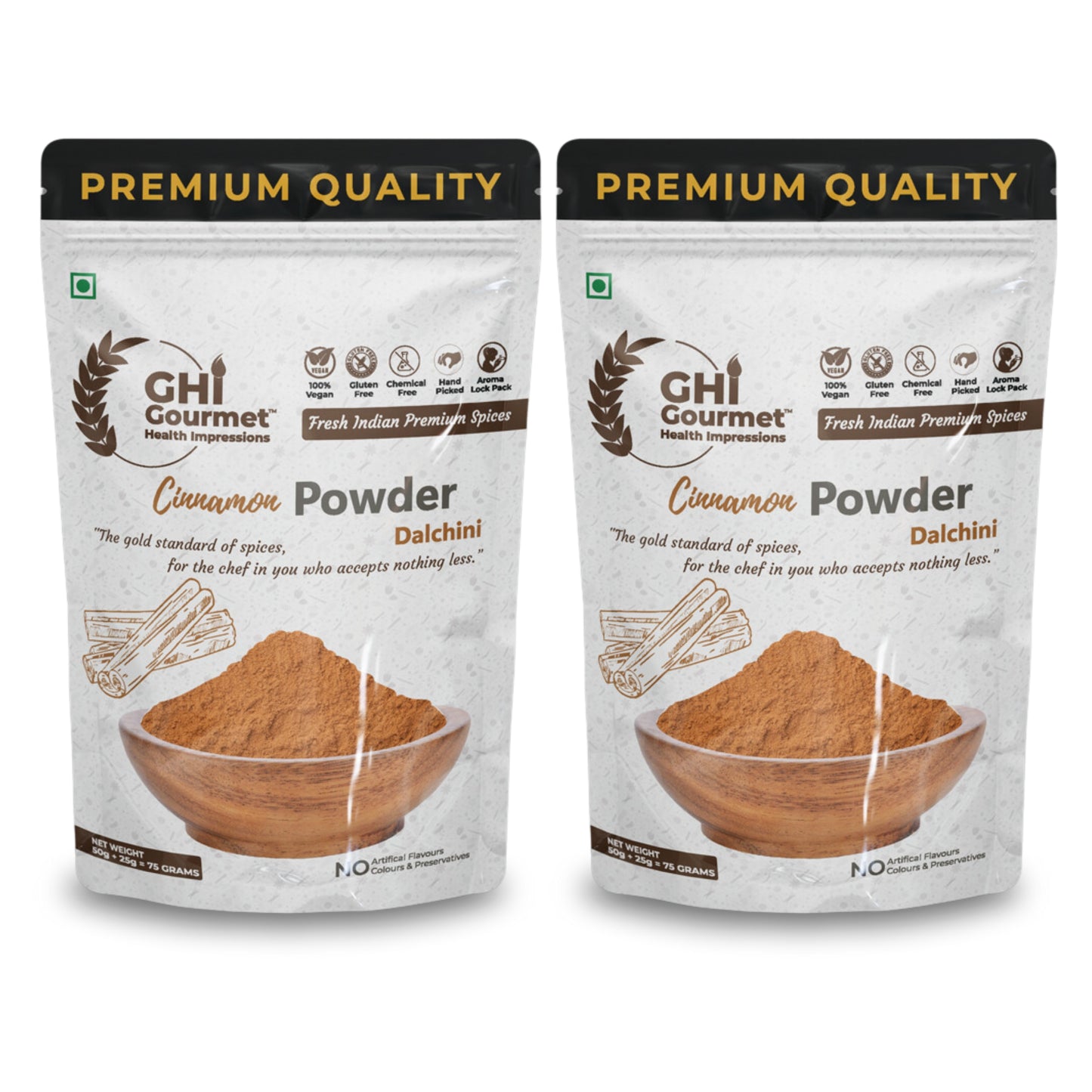 Superior Grade Cinnamon Powder 75g (Pack of 1) and 150g (Pack of 2)