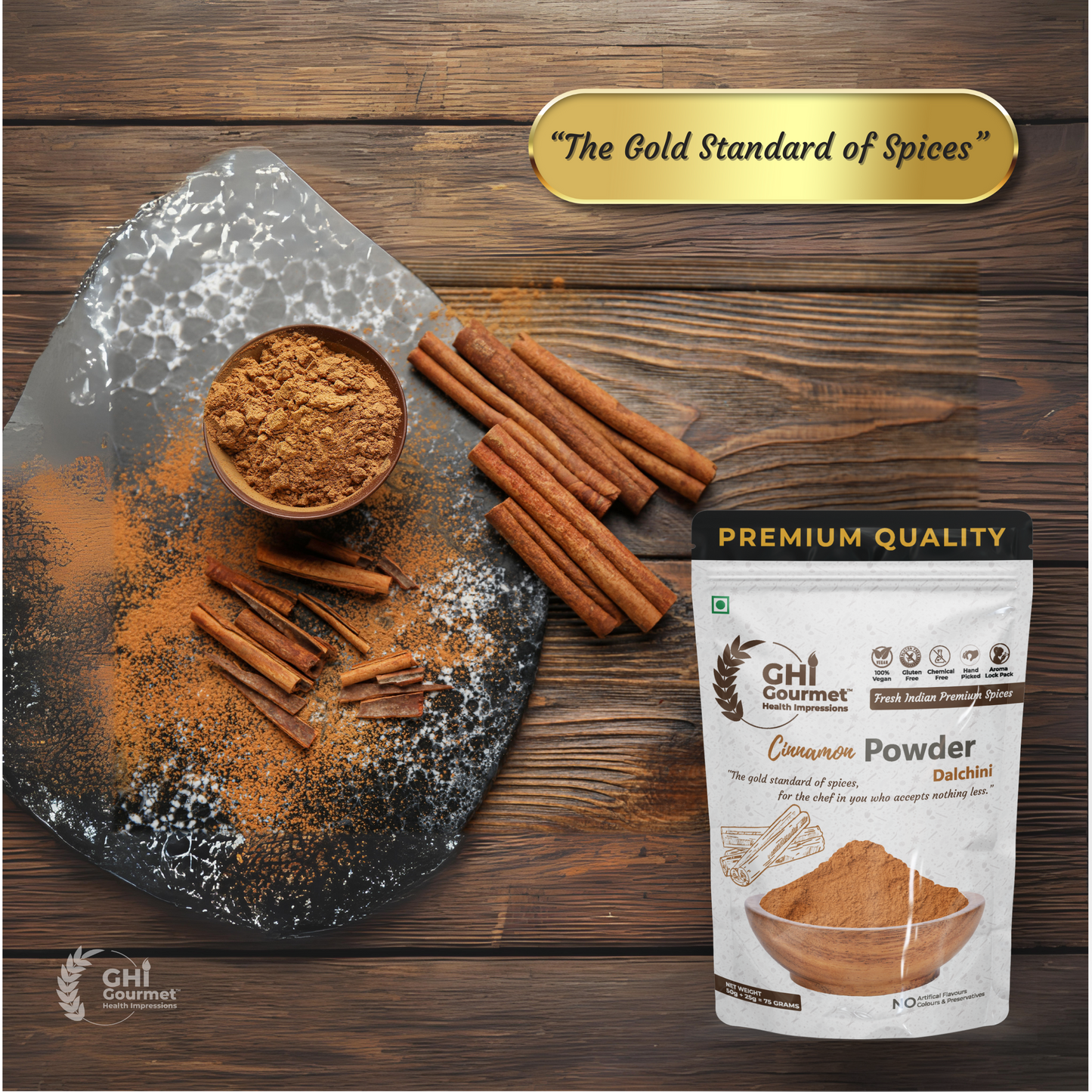 Superior Grade Cinnamon Powder 75g (Pack of 1) and 150g (Pack of 2)