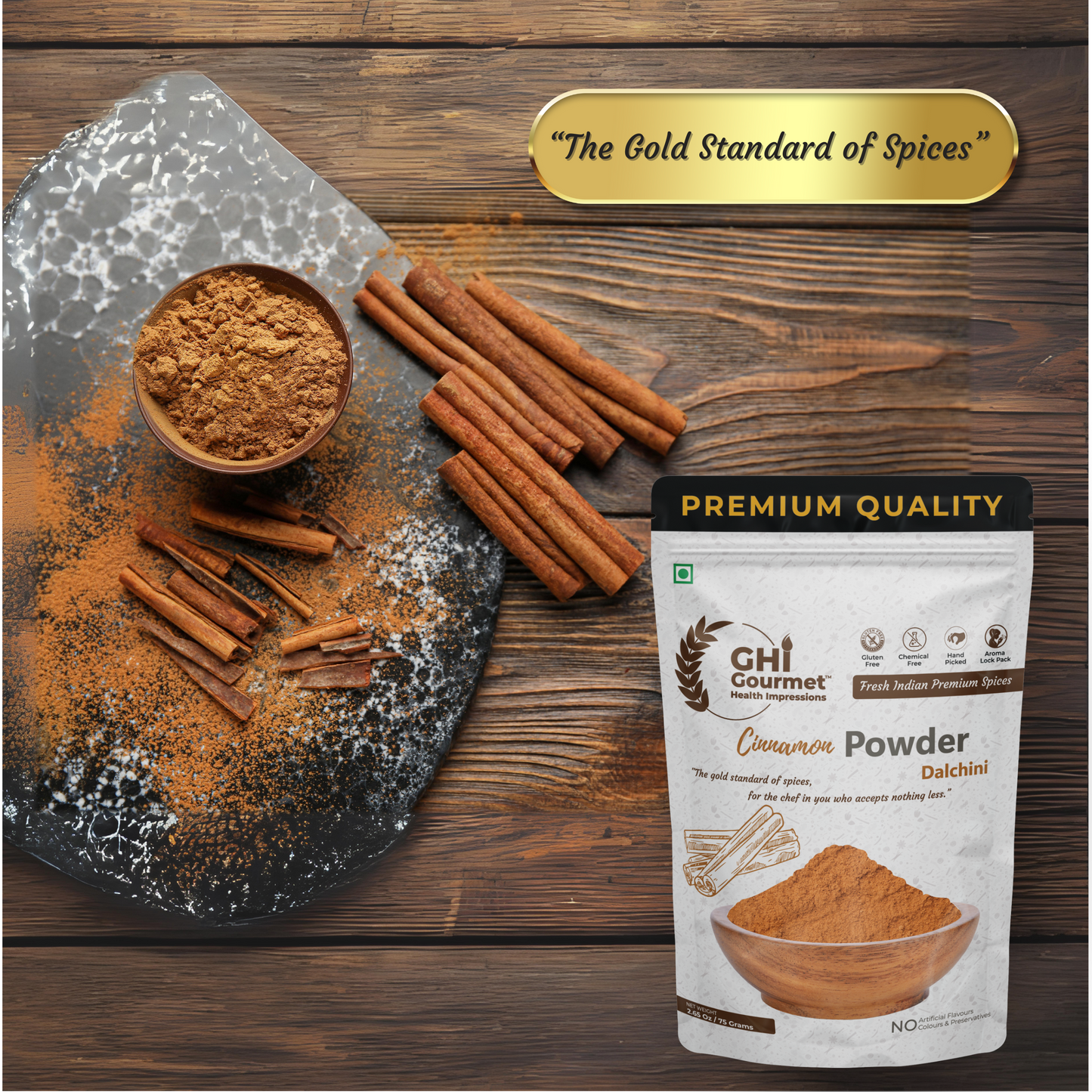 Superior Grade Cinnamon Powder 75g (Pack of 1) and 150g (Pack of 2)