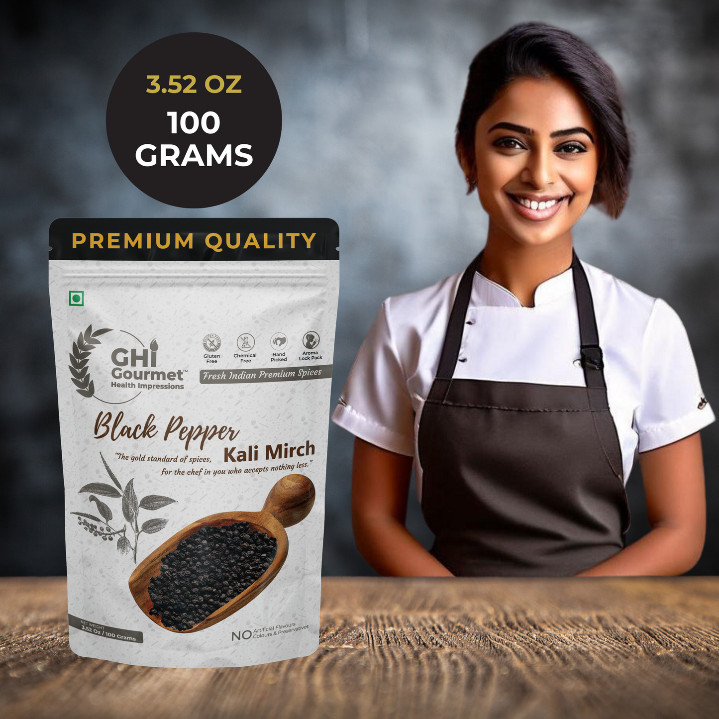 Superior Grade Whole Black Pepper 170g (Pack of 1)