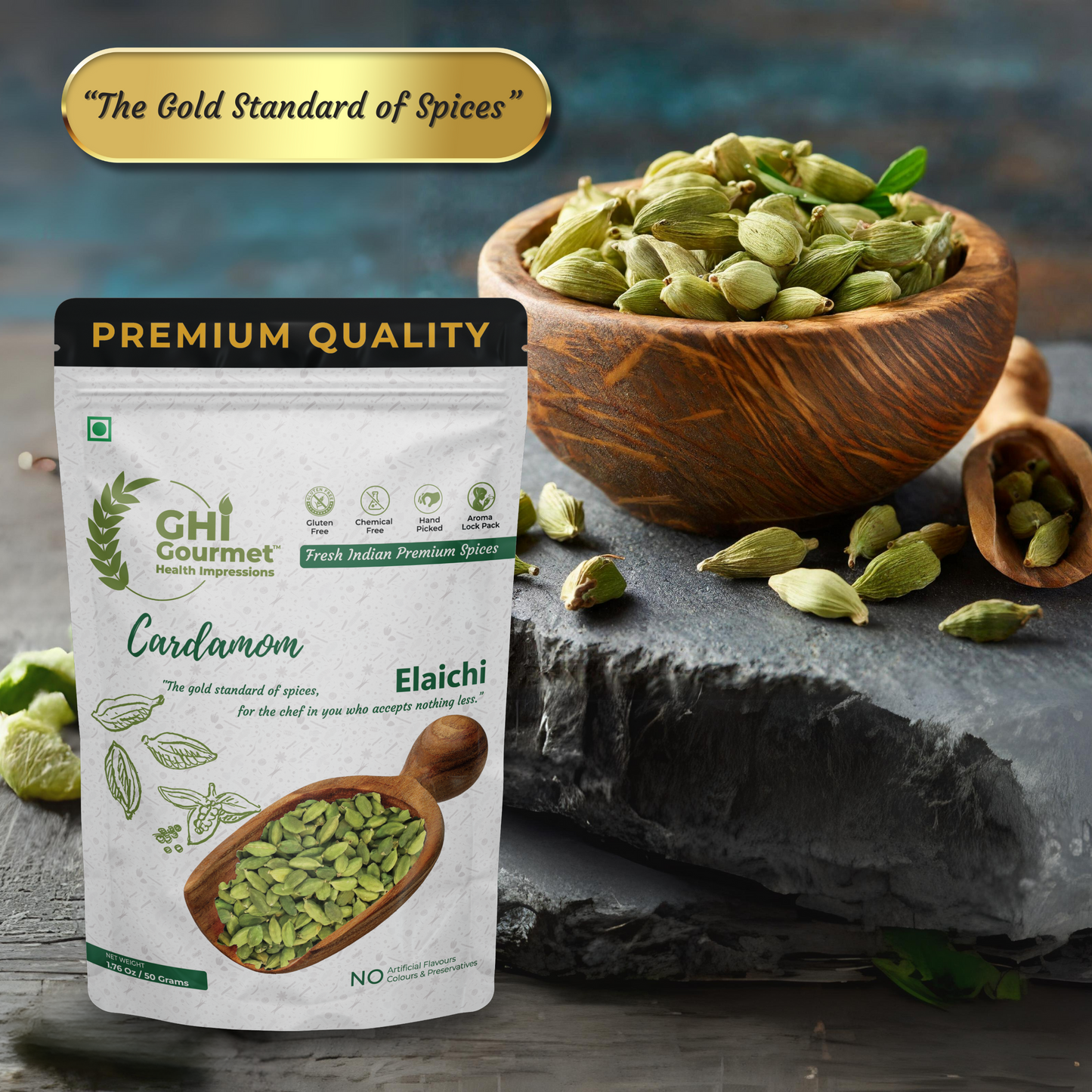 Superior Grade Whole Cardamom 114g (Pack of 1)