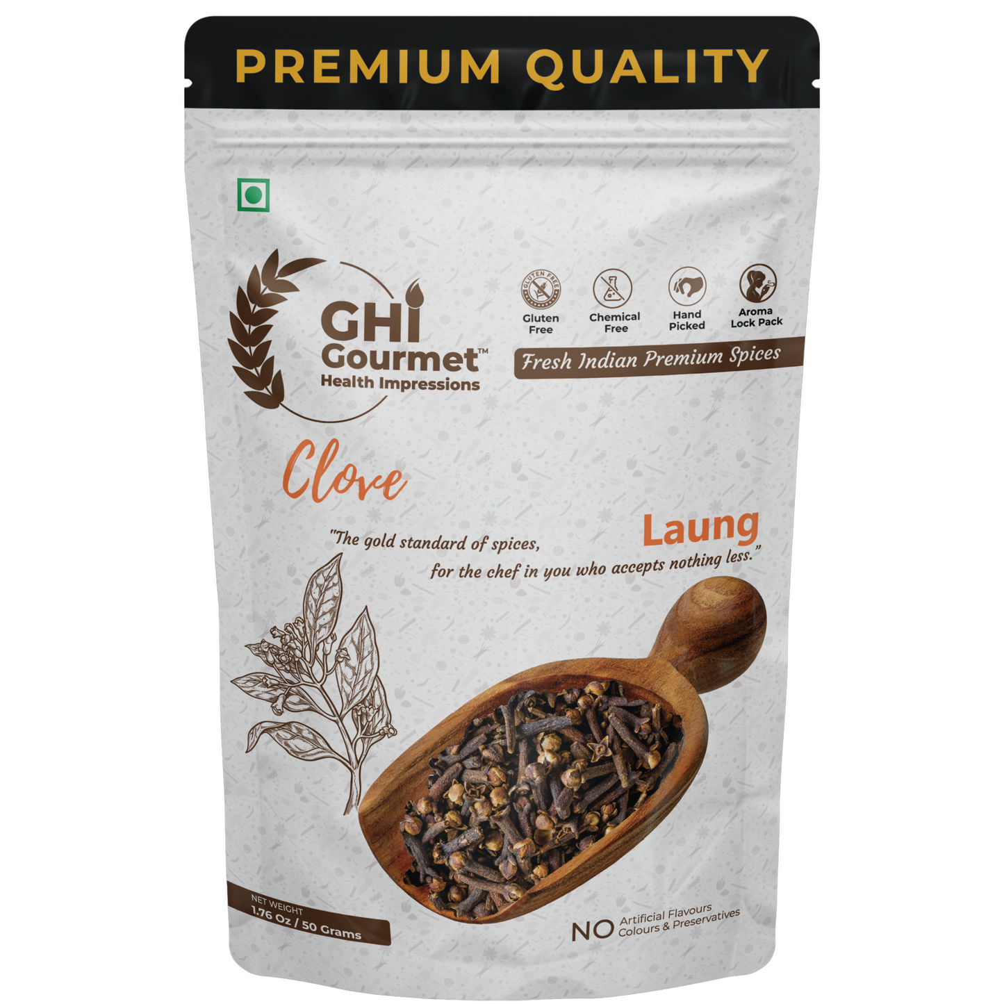 Superior Grade Whole Clove 50g (Pack of 1) and 100g (Pack of 2)