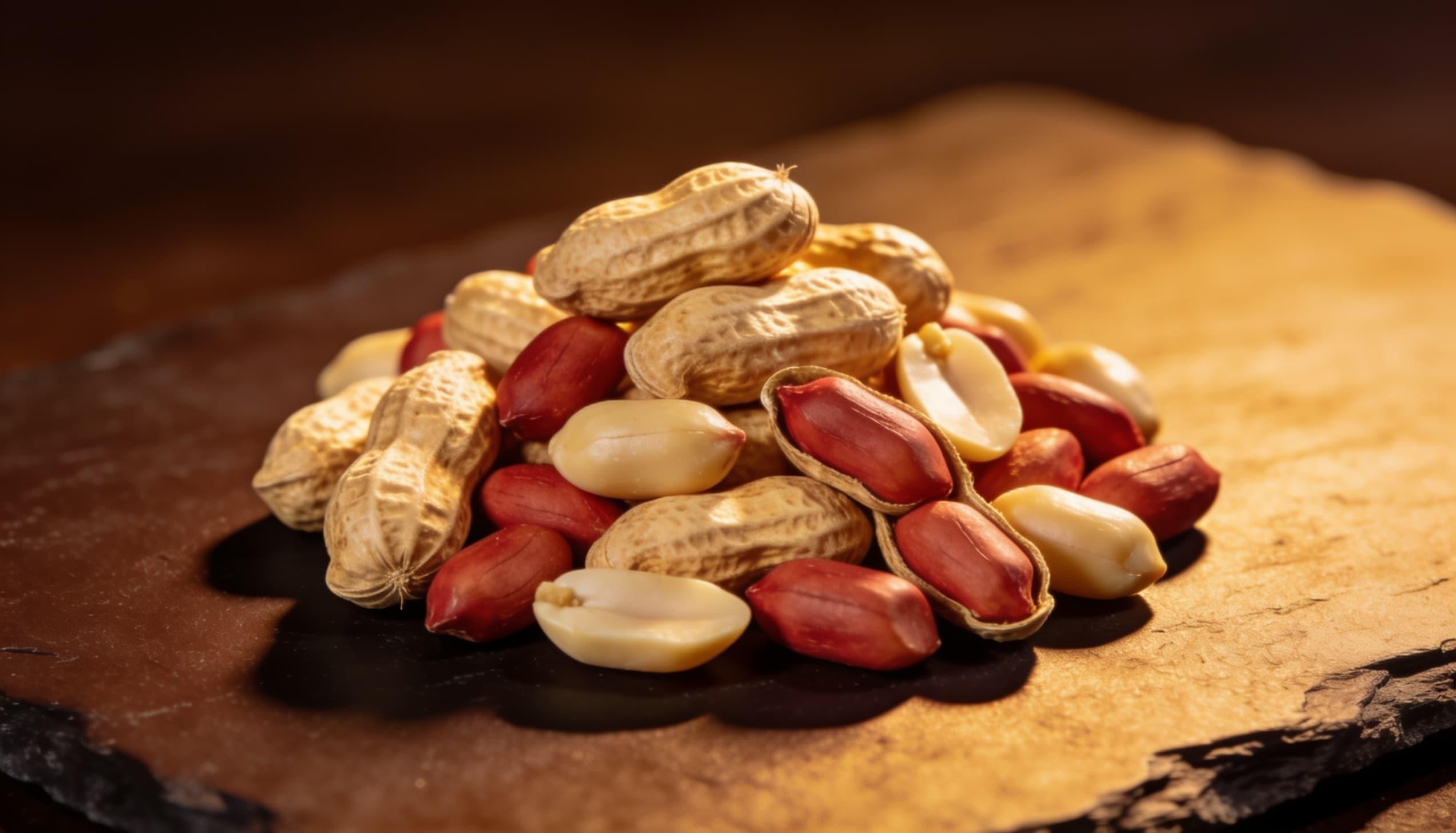 Export-grade groundnuts, in shell and blanched kernels