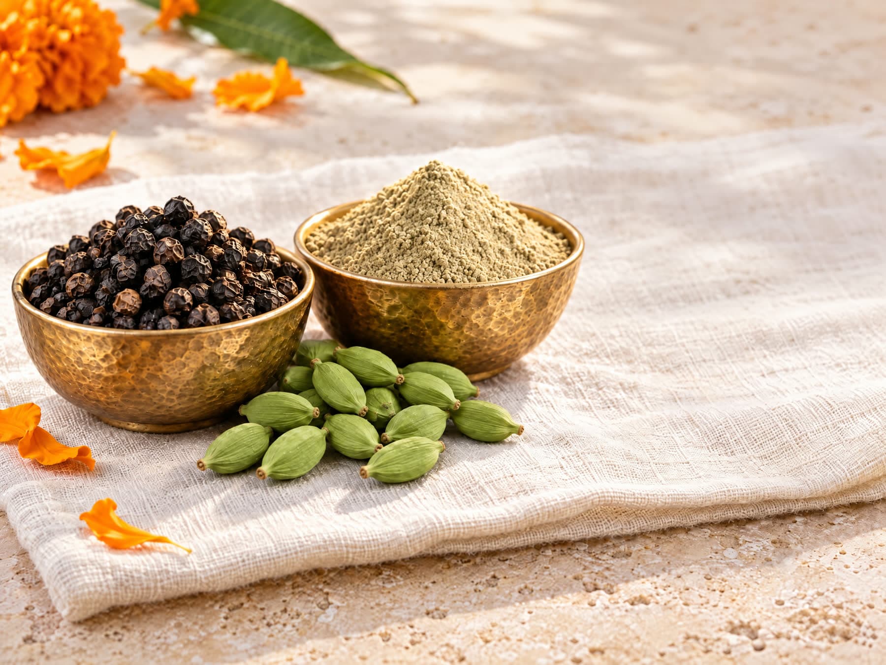 Pepper and Cardamom Pair, our pack with the spice