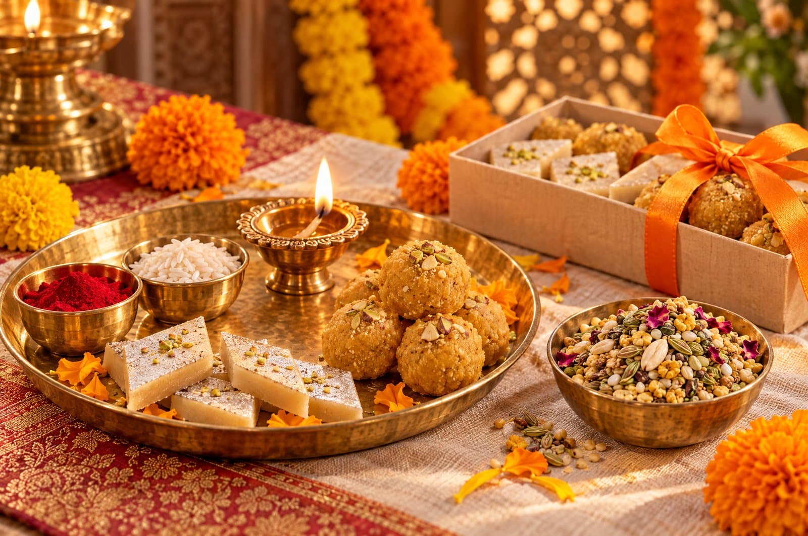 Bhai Dooj: a cardamom besan ladoo and thoughtful gifts