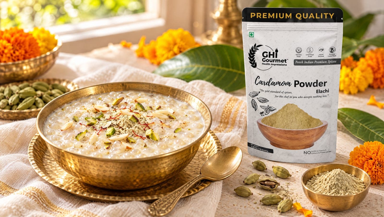 Sabudana Kheer with Cardamom: An Easy Navratri Vrat Recipe