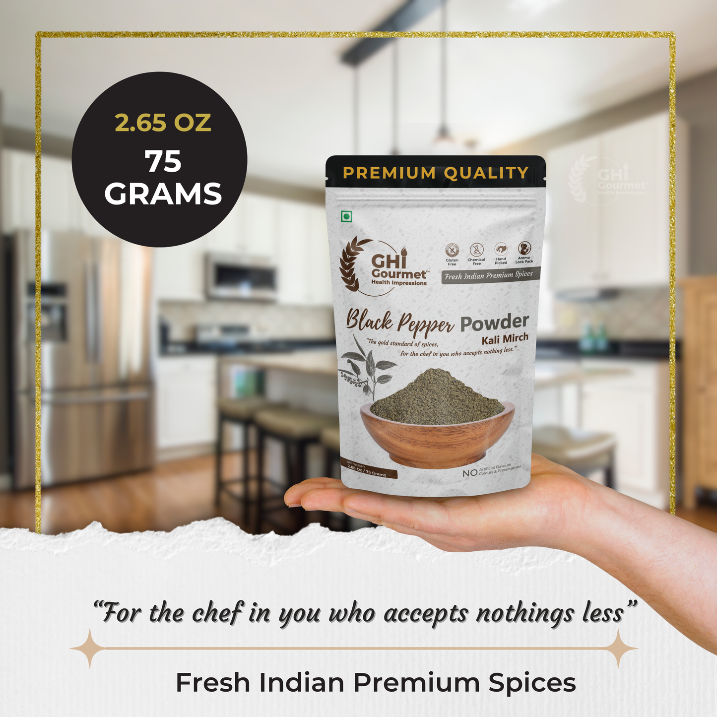 Superior Grade Black Pepper Powder 75g (Pack of 1) and 150g (Pack of 2)