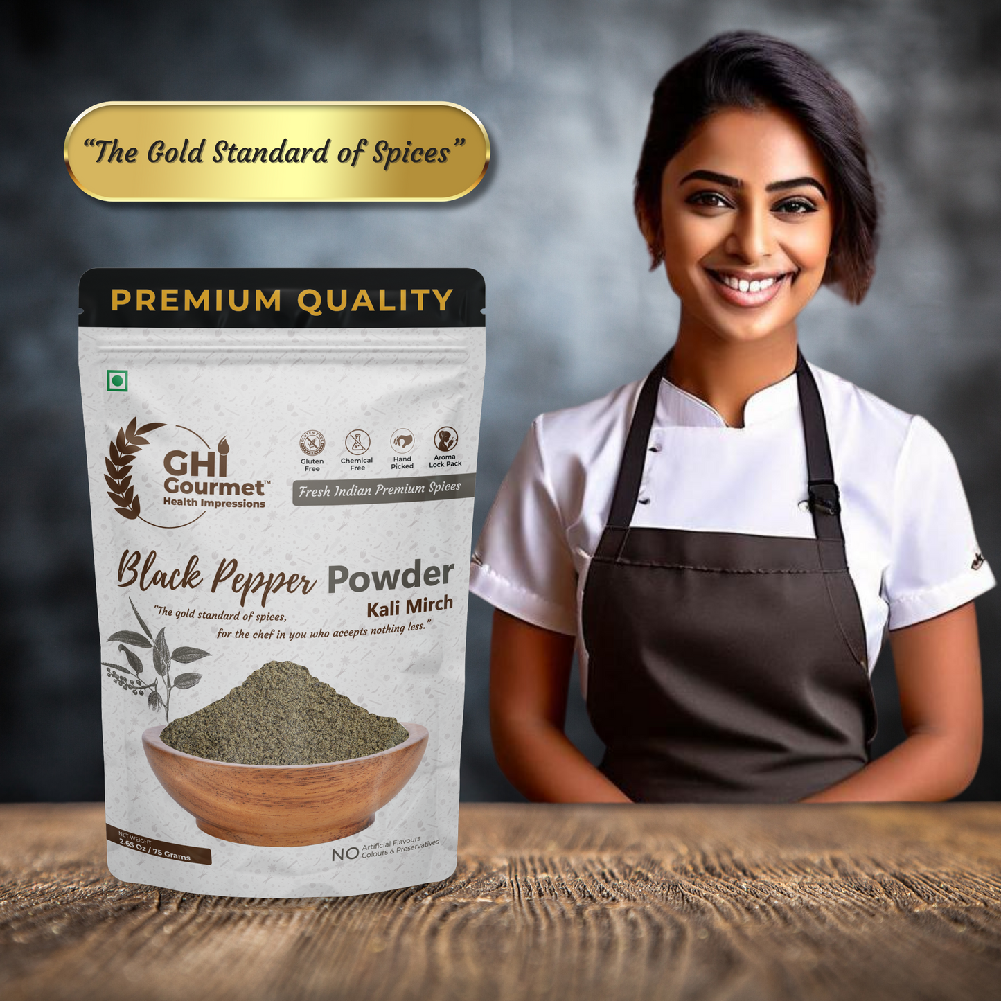 Superior Grade Black Pepper Powder 75g (Pack of 1) and 150g (Pack of 2)
