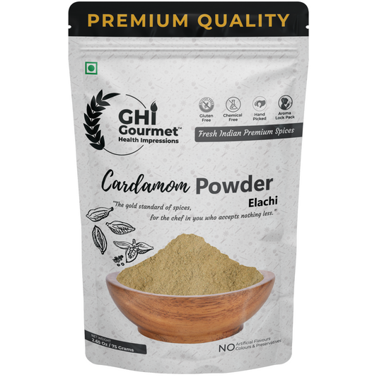 Superior Grade Cardamom Powder  75g (Pack of 1) and 150g (Pack of 2)